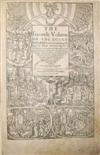 BIBLES, etc.  1583  FOXE. Actes and Monuments of Matters . . . happenyng in the Church. 2 vols. in 3. 1583. Lacks title + 24 other ll.